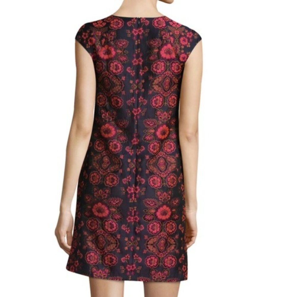 Trina Turk Angelou Sierra Primrose Jacquard Shift Dress Sz 4 Retail $288 - Picture 3 of 13